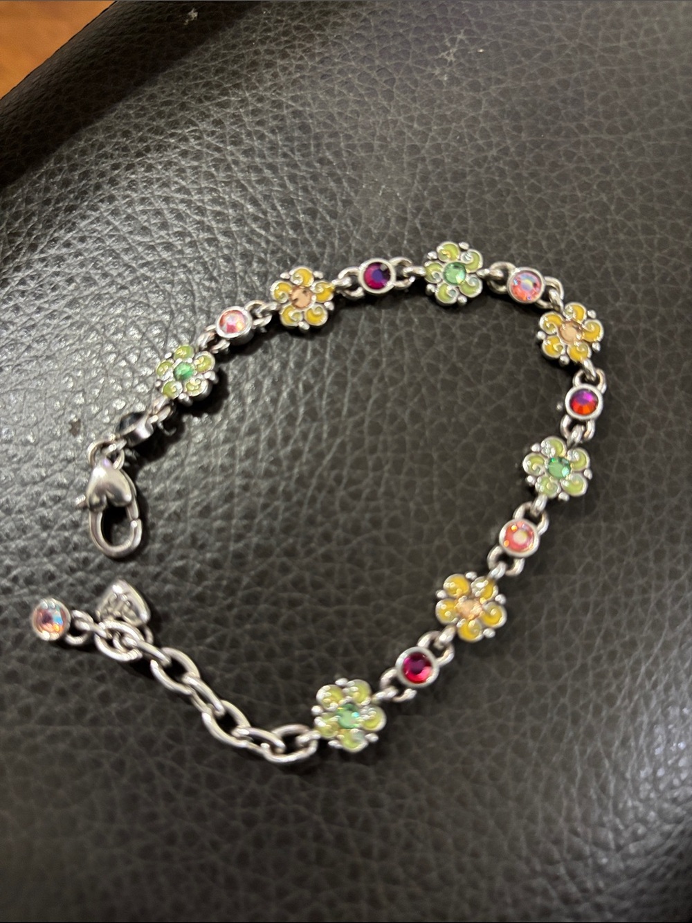 Brighton Garden of Eden Vintage multicolor flower bracelet
